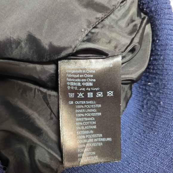 BAUBAX Women's Hooded Travel Bomber Jacket-Blue/Black Size M - Picture 6 of 8